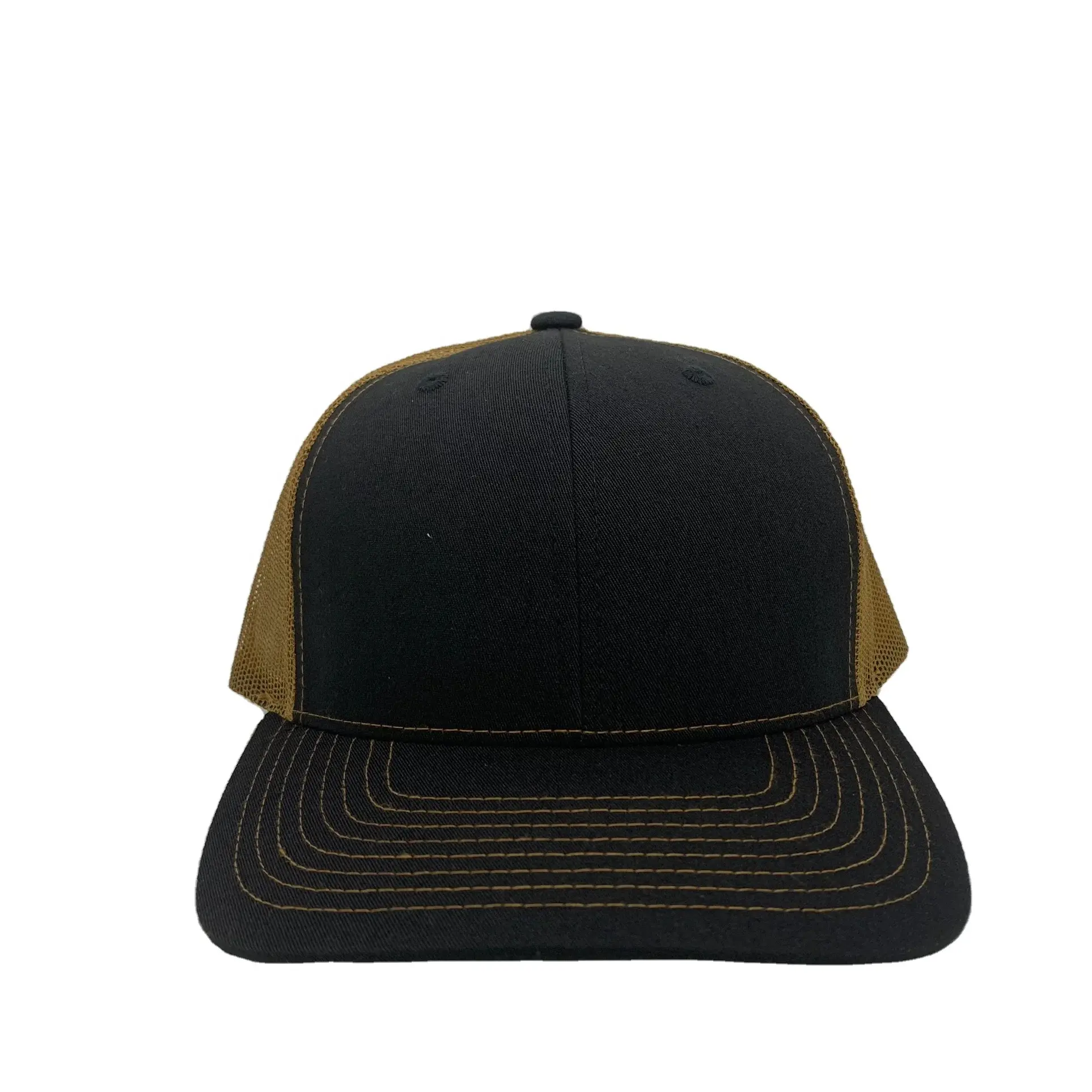 Promotion Brand Cheap Sports Hat Light Brown Black Trucker Hats High Quality Hat Made in a Viet Nam Factory Snapback Cap 1