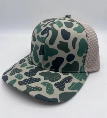 Promotional Camo Trucker Hat with Custom Logo Outdoor Camouflage Hat Multi Design Wholesale Sports Cap for Man 4