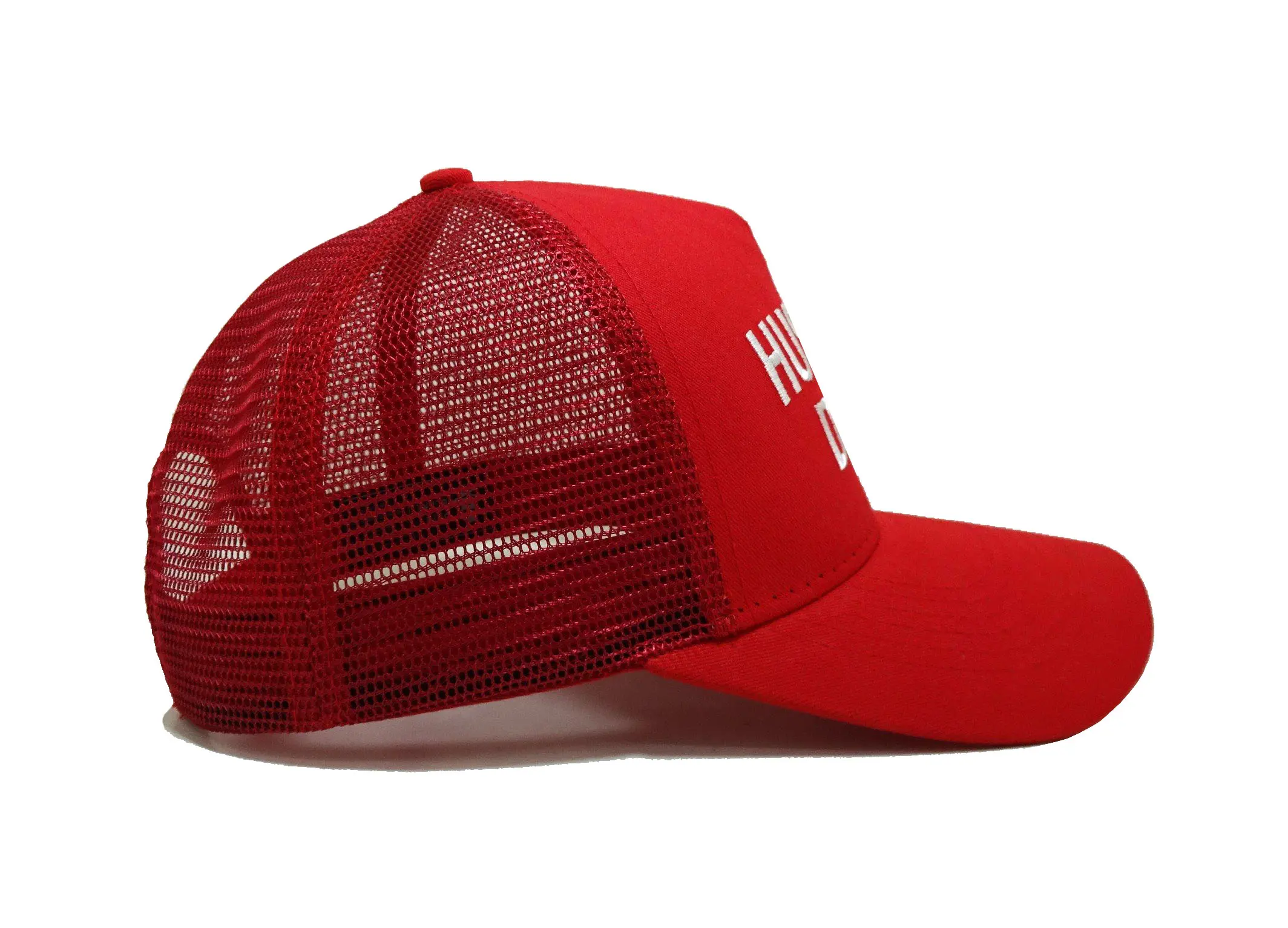 Promotional Custom High Quality Trucker Hat Embroidery Logo Cotton Fabric Mesh Back UV Protection Sports Cap for Unisex 4