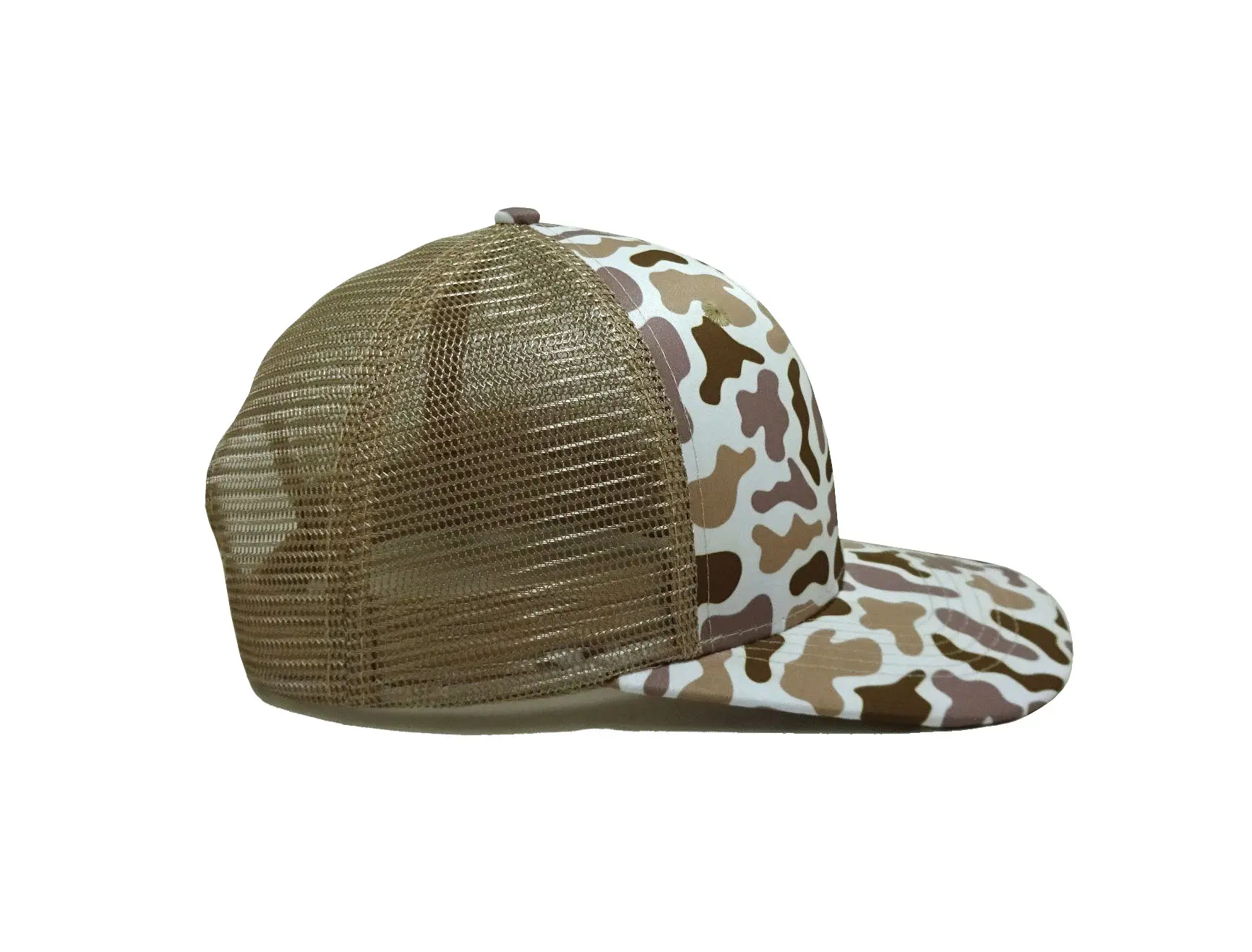 Promotional Digital Printing Camouflage 6 Panel Trucker Hat with Custom Logo High Quality Mesh Back Adjustable Adults Size 3