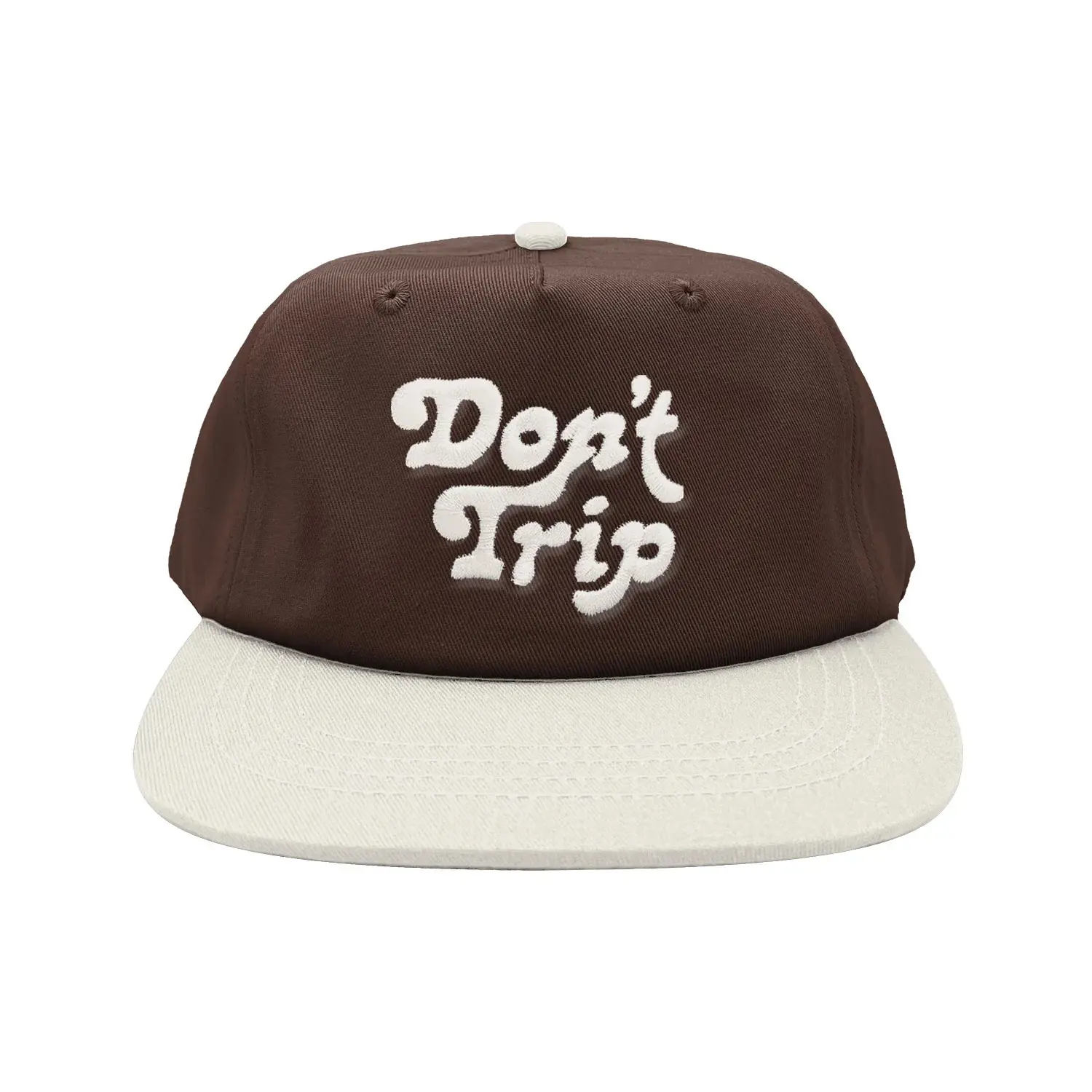 Promotional Flat Visor Two Tone Snapback Cap with Custom Logo High Quality Unstructured Adjustable Sports Cap for Unisex 3