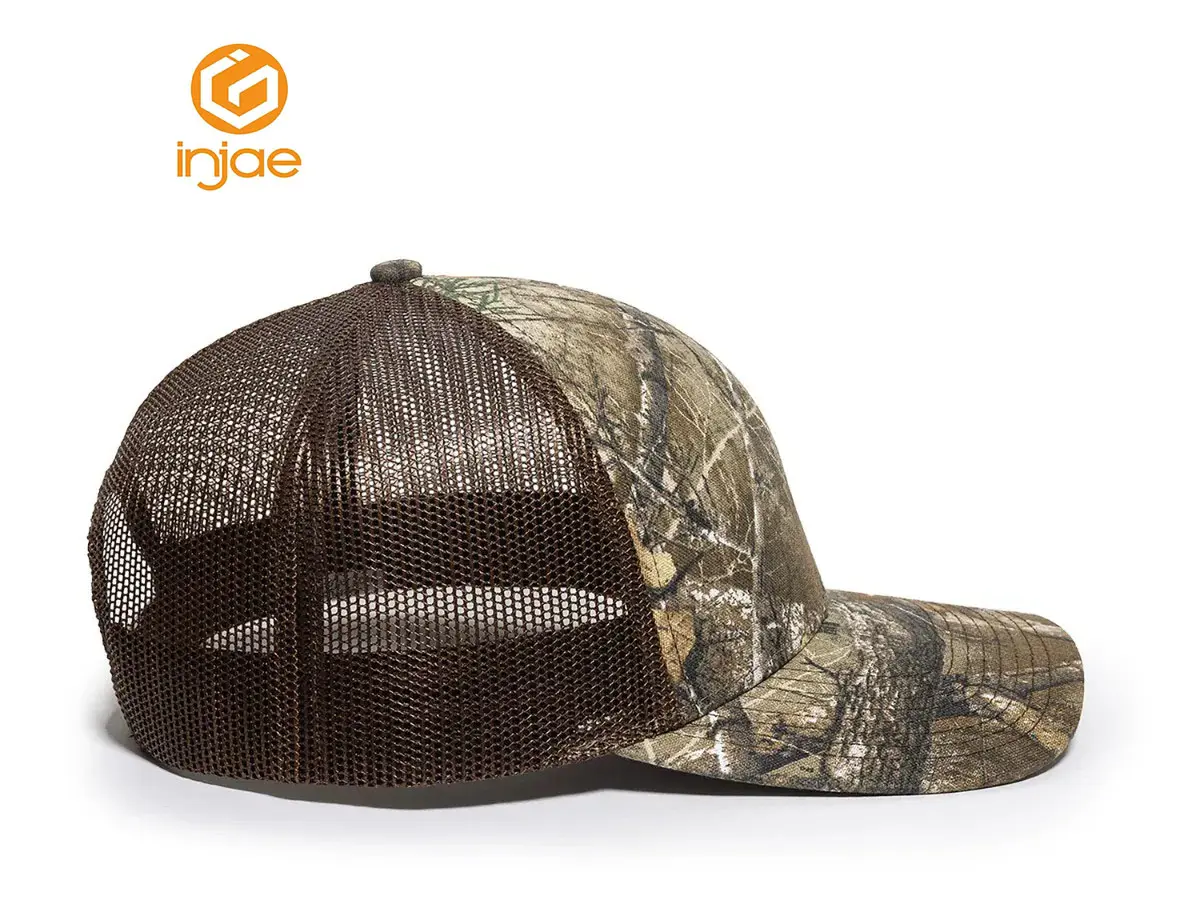 Promotional HipHop Fashion Outdoor Hunting Camouflage Sports Cap Jungle Hat Wholesale High Quality Forest-Camo Trucker Hat 4