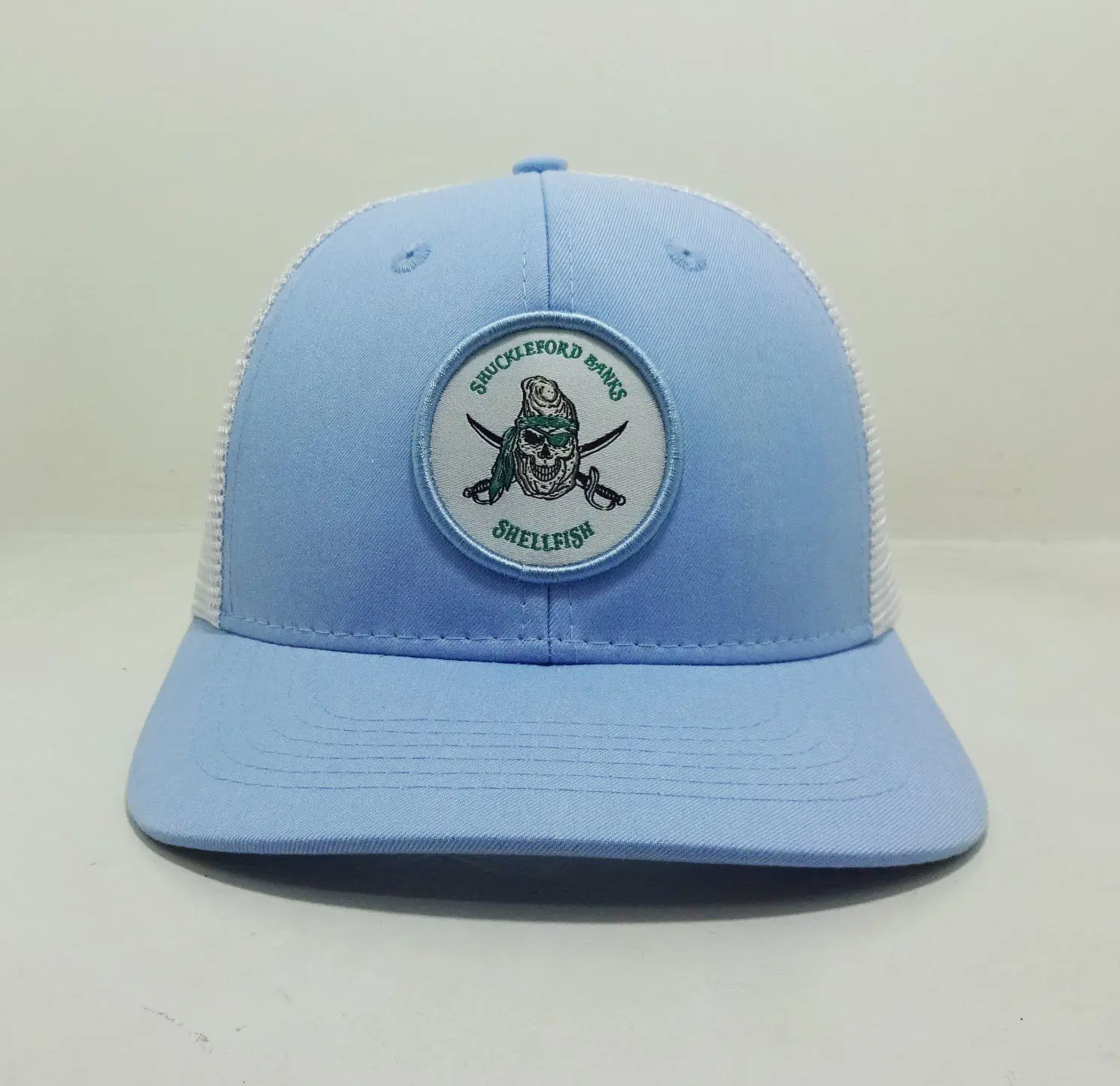 Promotional INJAE VINA Cap Brand Cusom Trucker Hats Woven Patch Logo Black/ White Gorras Mesh Men Caps Snapback Cap 1