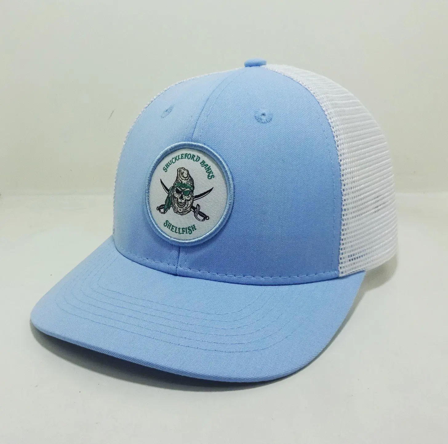 Promotional INJAE VINA Cap Brand Cusom Trucker Hats Woven Patch Logo Black/ White Gorras Mesh Men Caps Snapback Cap 5
