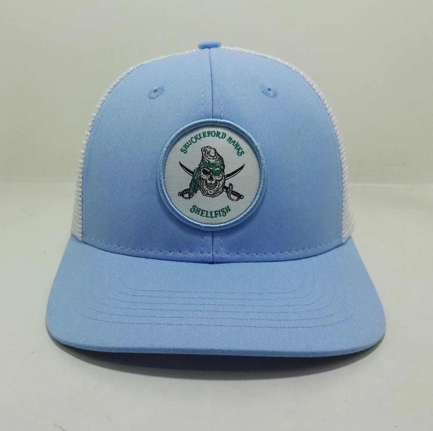 Promotional INJAE VINA Cap Brand Cusom Trucker Hats Woven Patch Logo Black/ White Gorras Mesh Men Caps Snapback Cap 3
