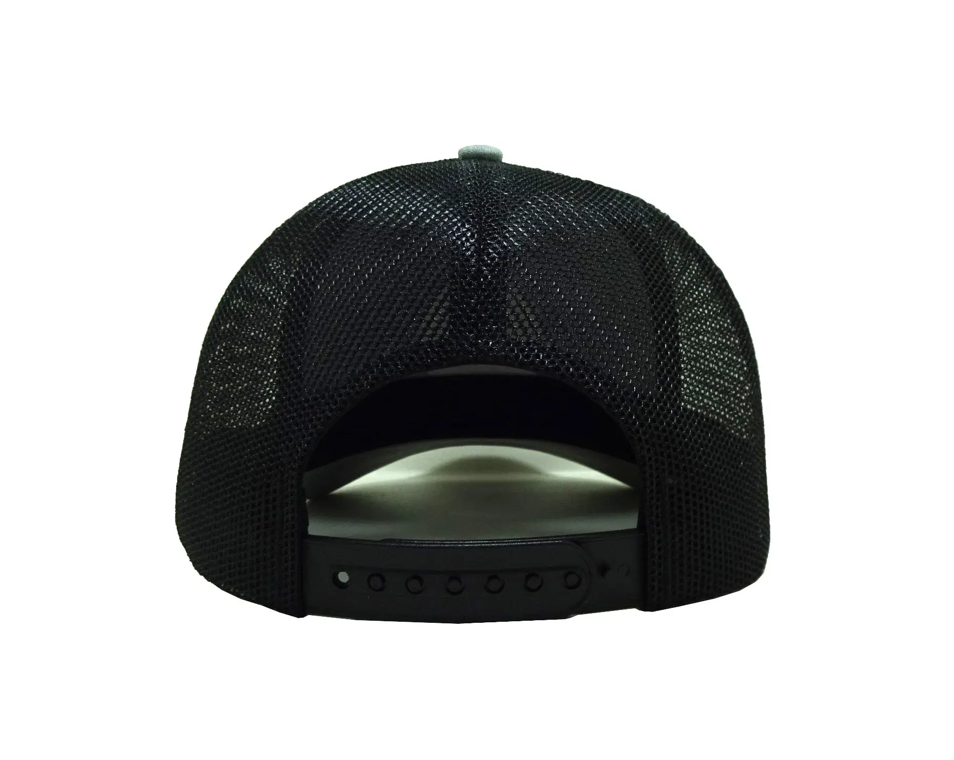 Promotional New Caps Replaceable Velcro-Patch Logo High Quality Trucker Hat Light Grey Sports Cap for Unisex 5
