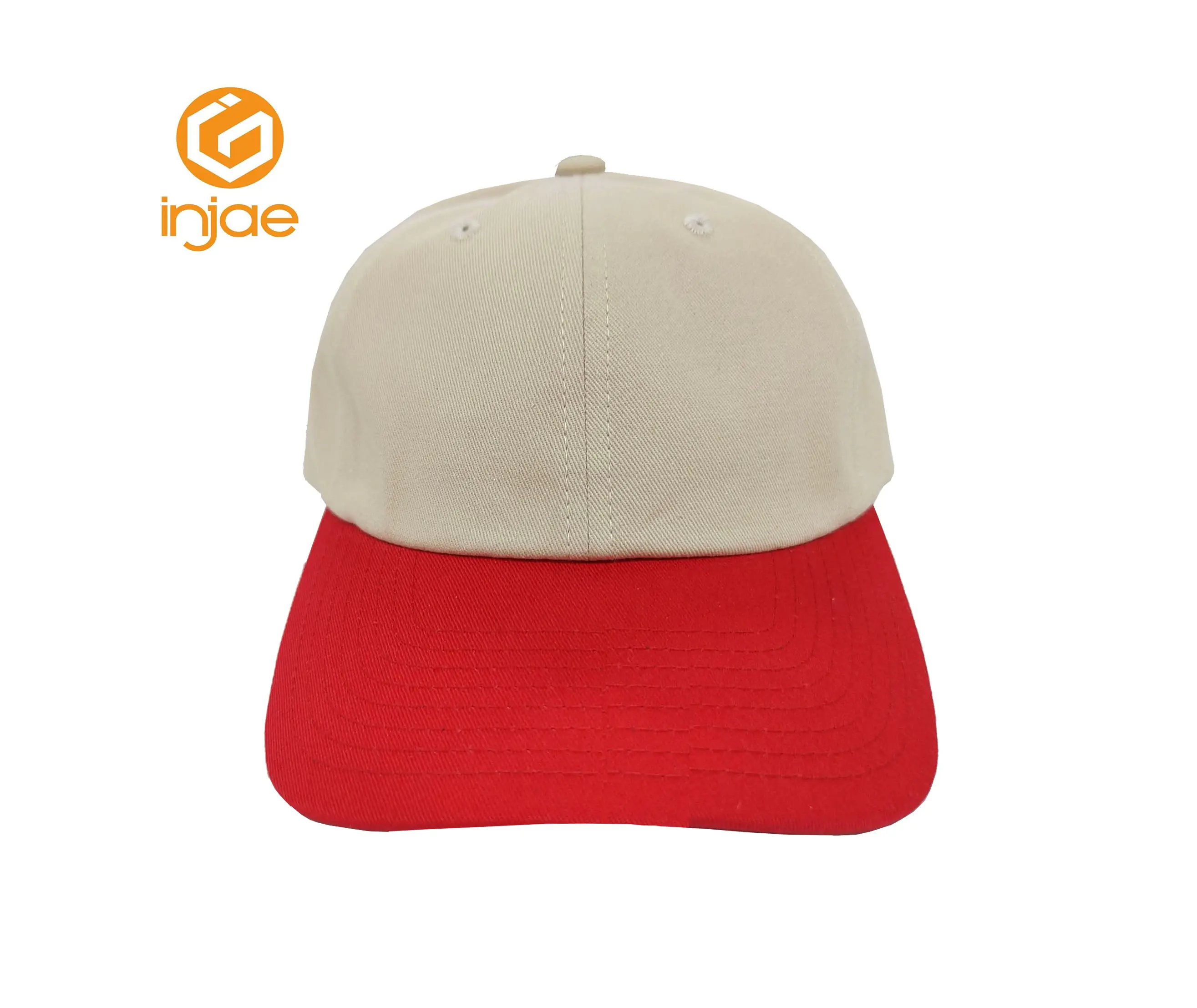 Promotional Plain 6 Panel Two Tone Baseball Cap Custom Logo High Quality Adjustable Hiphop Outdoor Sports Caps for All Seasons