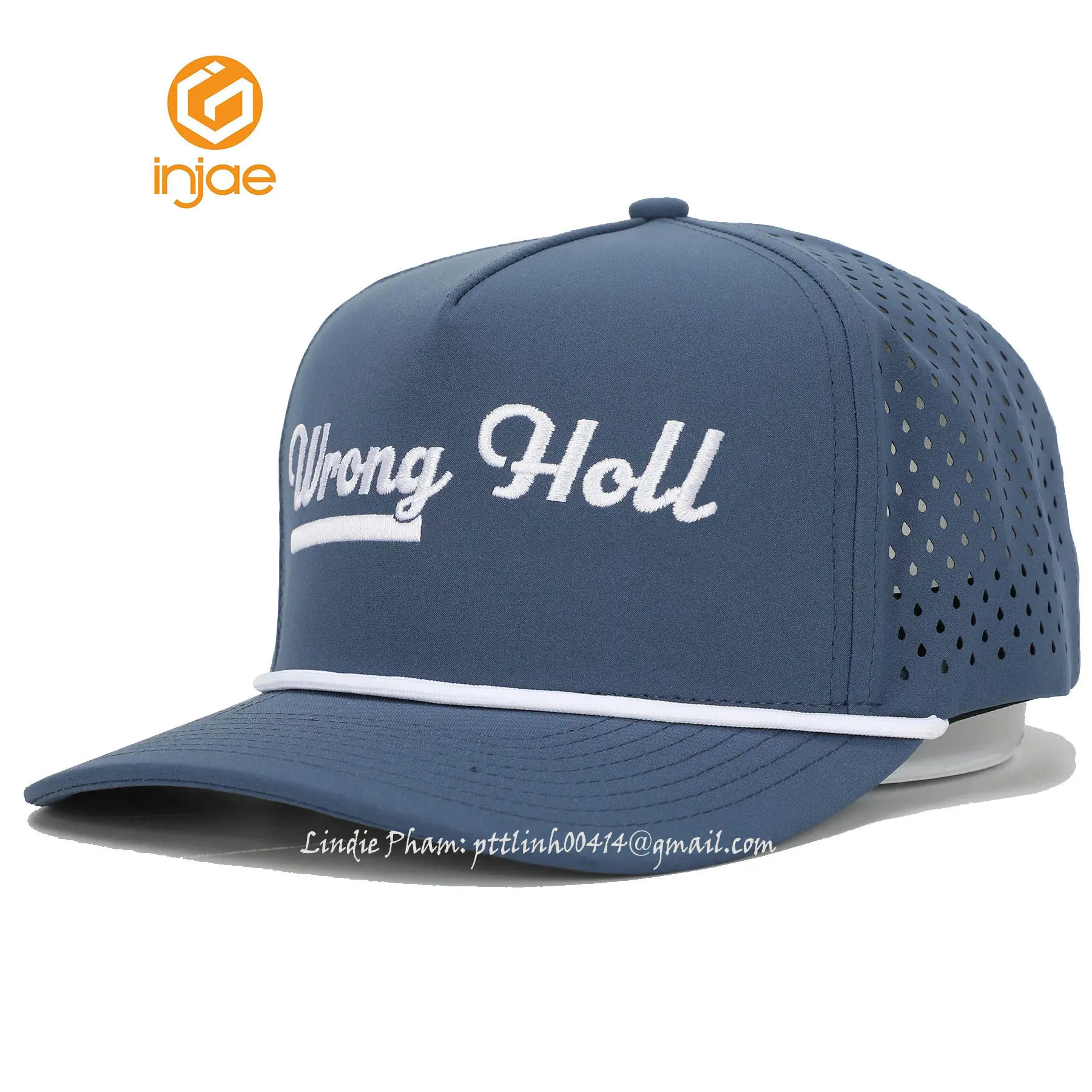 Promotional Running High Quality Laser Cut Golf Hat with Rope Luxury High Fashion Outdoor Headwear Sports Cap for Unisex 2