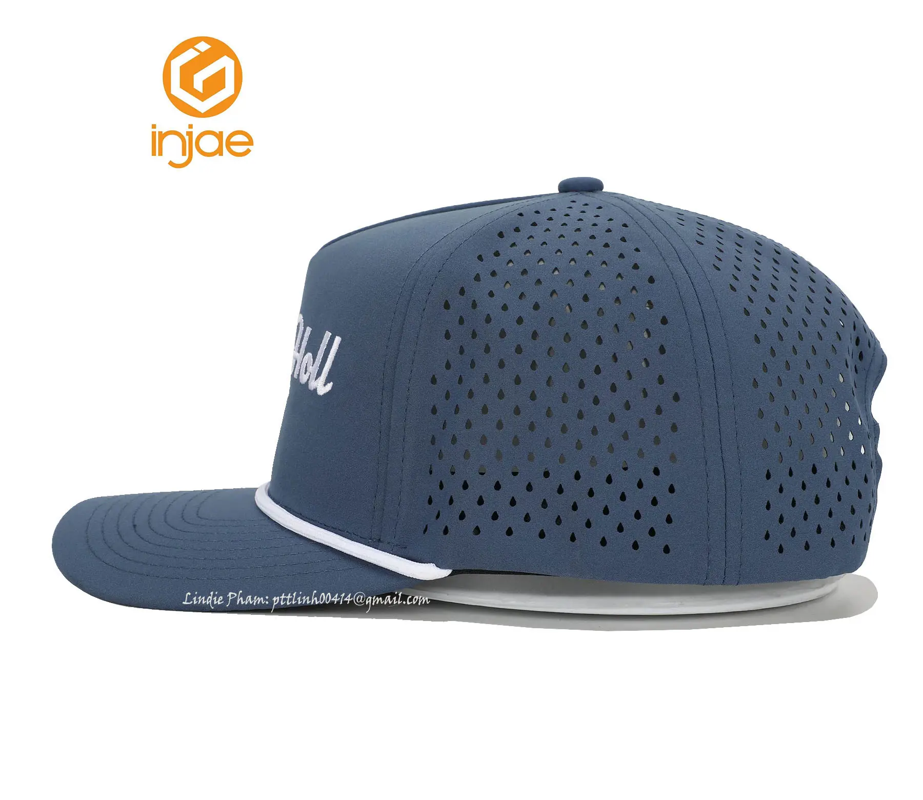Promotional Running High Quality Laser Cut Golf Hat with Rope Luxury High Fashion Outdoor Headwear Sports Cap for Unisex 3