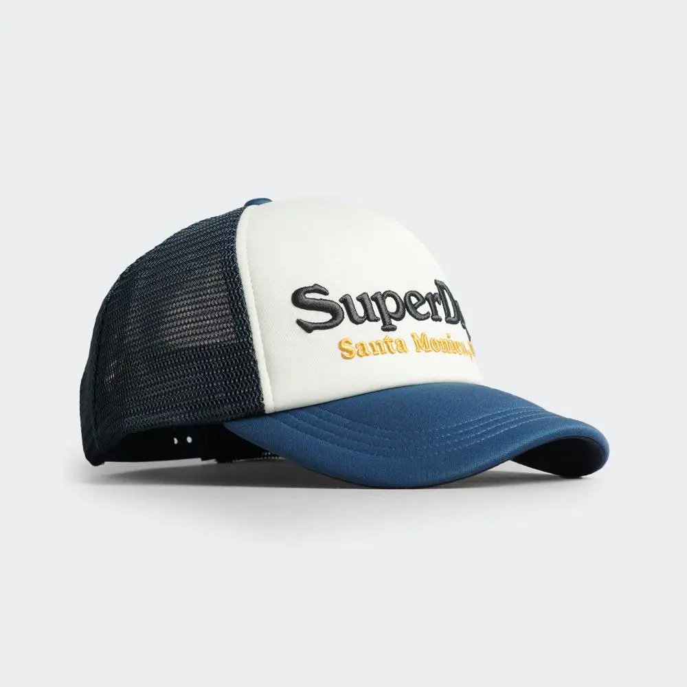 Promotional Sports Cap Foam Trucker Hat High Quality 5 Panels 3D Embroidery Two Tones Mesh Back Cap Trucker Hat for Man Women 2