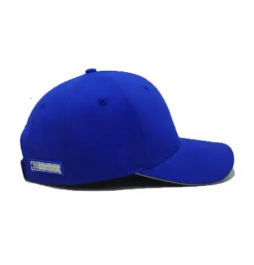 PVC Logo 6 Panels Navy Blue Color Medium Profile 65% Cotton and 35% Polyester Fabric Baseball Cap from Vietnam Supplier 4