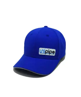 PVC Logo 6 Panels Navy Blue Color Medium Profile 65% Cotton and 35% Polyester Fabric Baseball Cap from Vietnam Supplier 2
