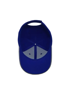 PVC Logo 6 Panels Navy Blue Color Medium Profile 65% Cotton and 35% Polyester Fabric Baseball Cap from Vietnam Supplier 6