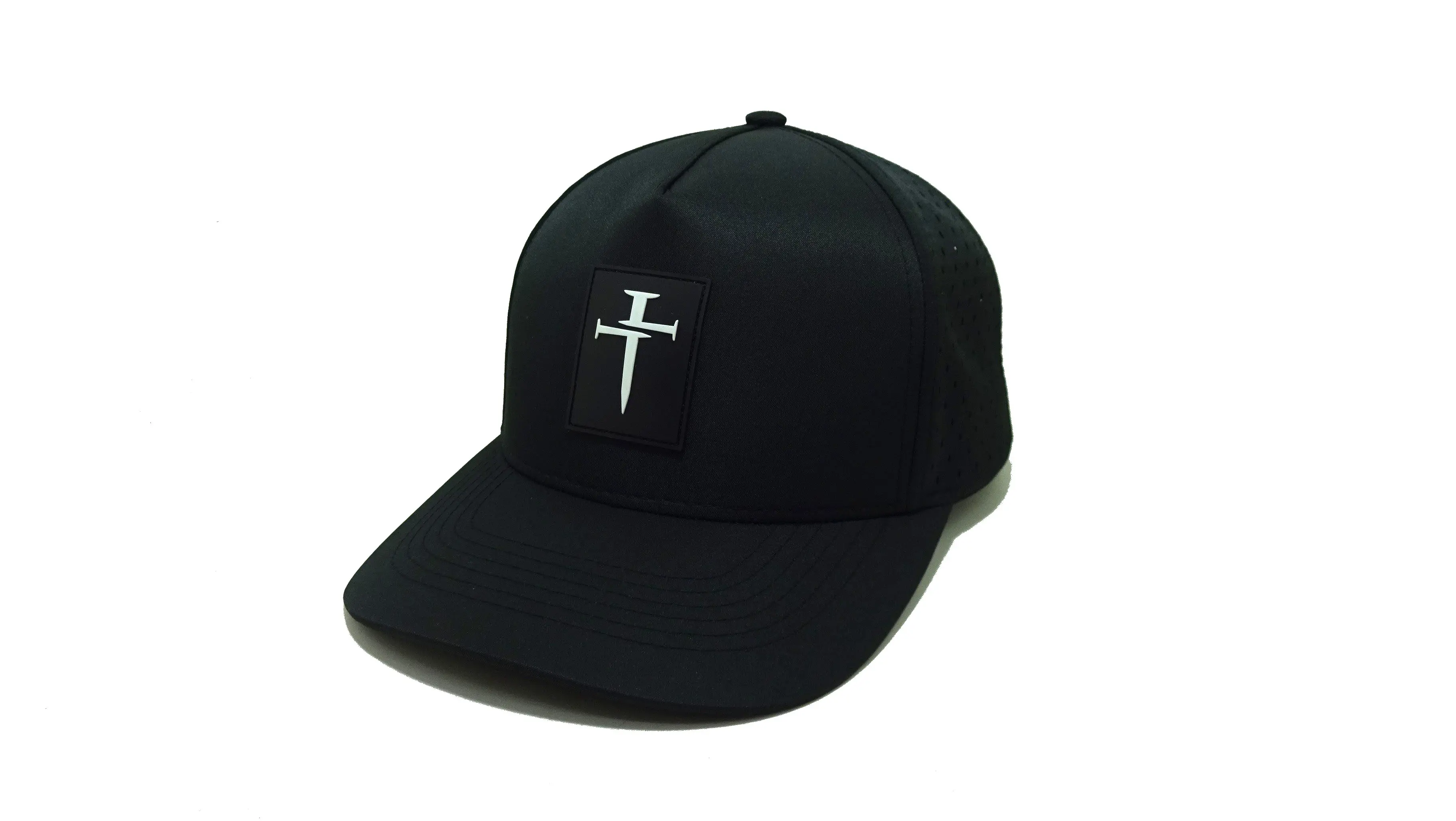 PVC Logo Snapback Hat Polyester Fabric Baseball Hats Golf Caps Vietnam Promotion Business Hat Cap for Man 2
