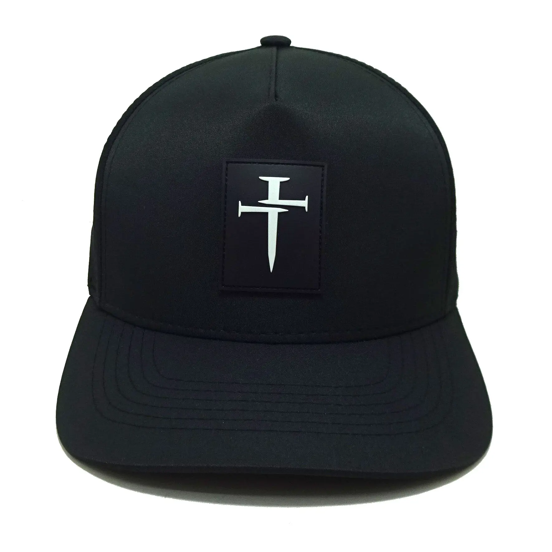 PVC Logo Snapback Hat Polyester Fabric Baseball Hats Golf Caps Vietnam Promotion Business Hat Cap for Man 1