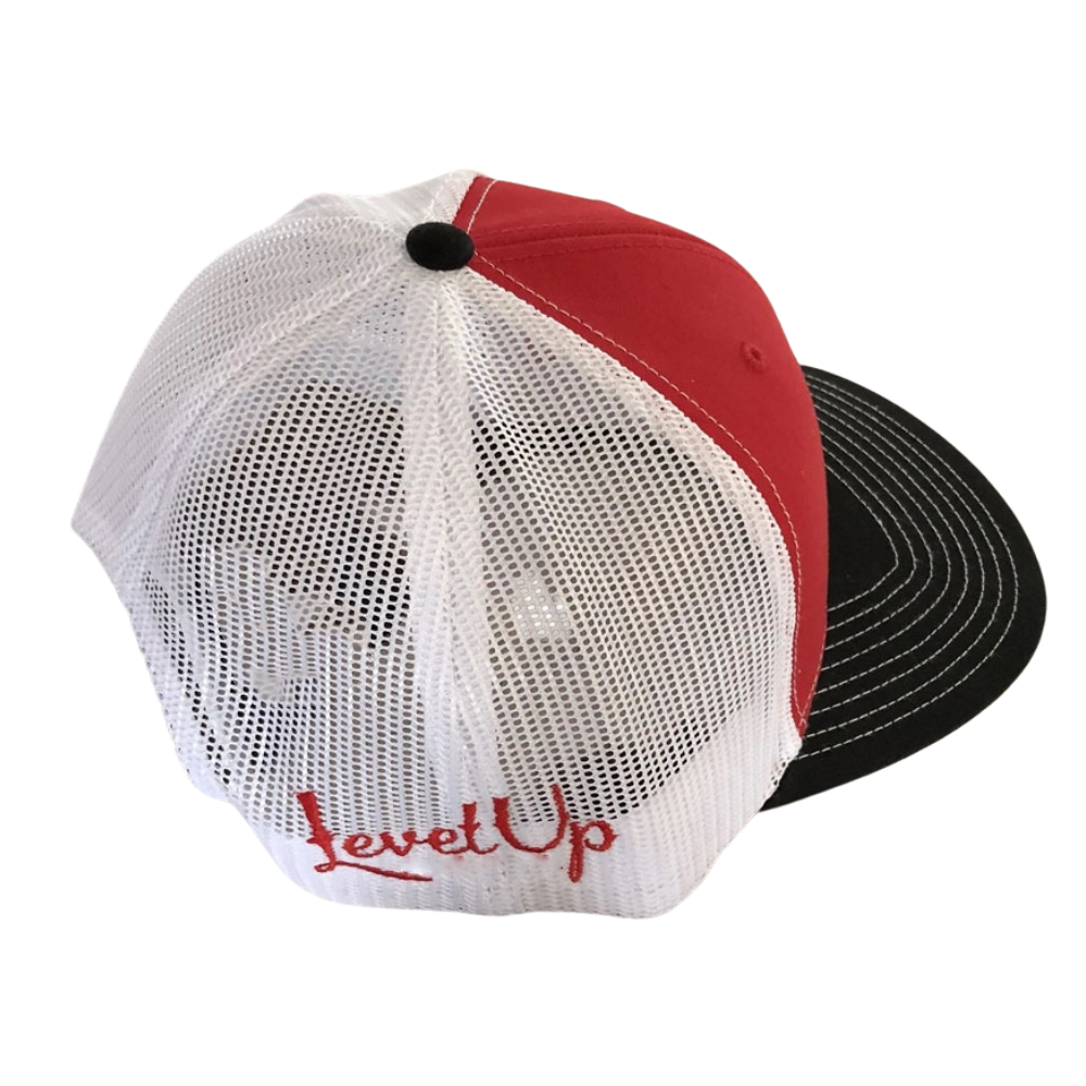 R 112 Embroidered Trucker Hats 6 Panel Gorras Structured Contrast Stitching Line On Brim Mesh Adjustable Snapback Closure OEM 3