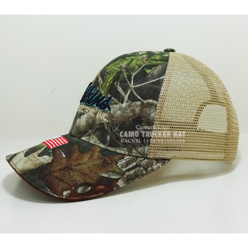 R 112 Trucker Hats Camouflage 6 Panel Gorras Slightly Curved Brim American Styles Adjustable Snapback Outdoor Evenrs Vietnam OEM 3