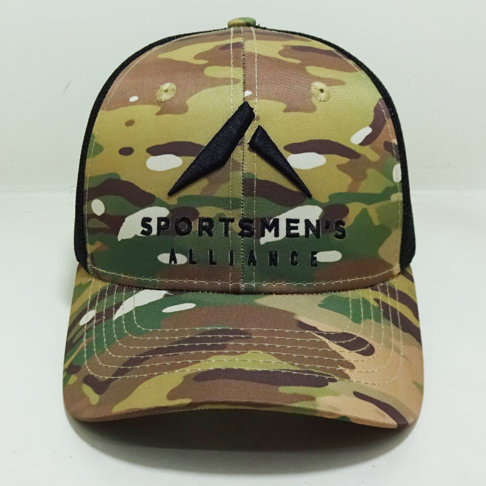 R 112/Y 6006 3D Embroidered Camouflage Trucker Hats 6 Panel Curved Brim Adjustable Snapback For Event Give Away Vietnam Headwear 3