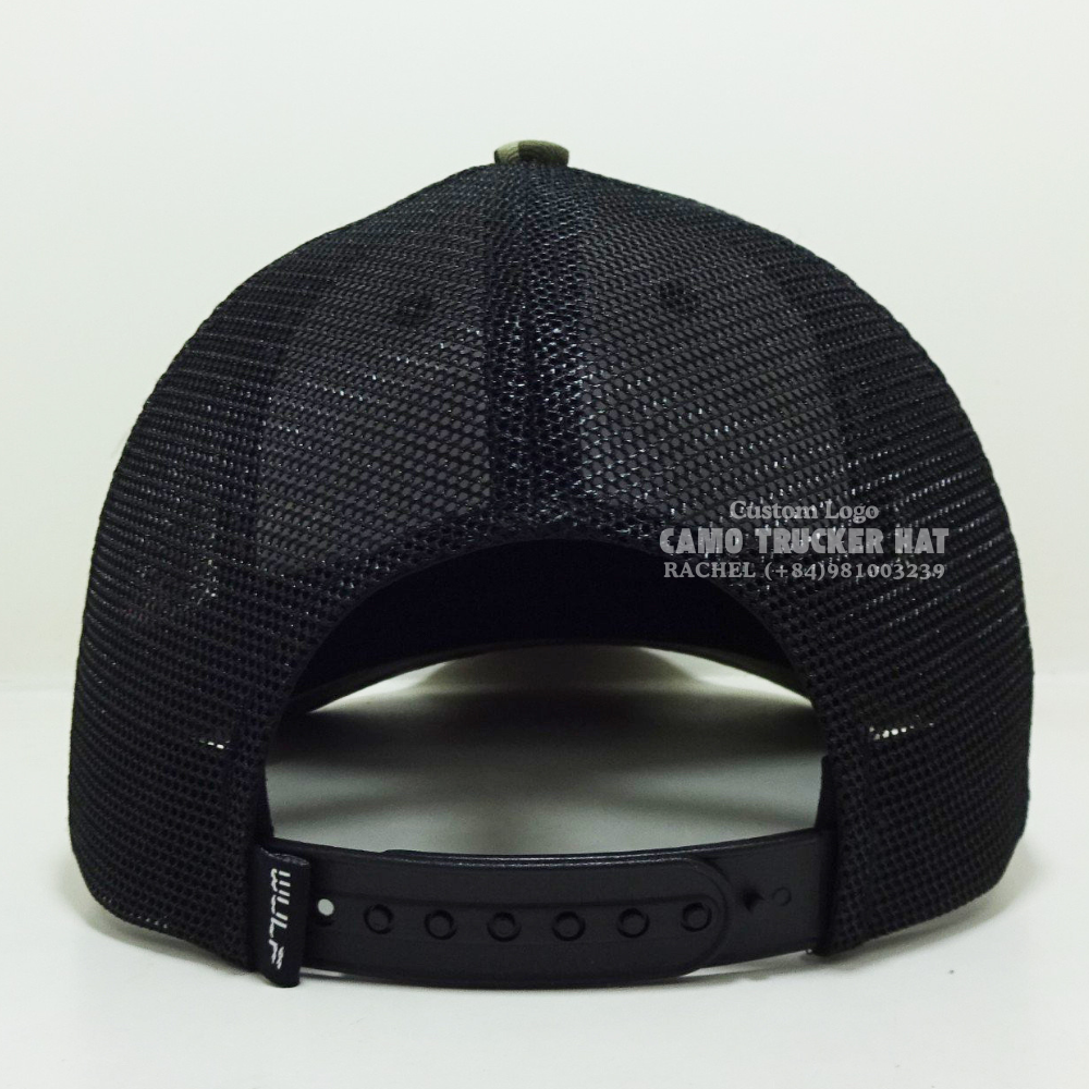 R 112/Y 6006 Hot Selling Camouflage Trucker Hats 6 Panel Curved Brim Breathable Mesh Adjustable Snapback Vietnam Headwear Unisex 7