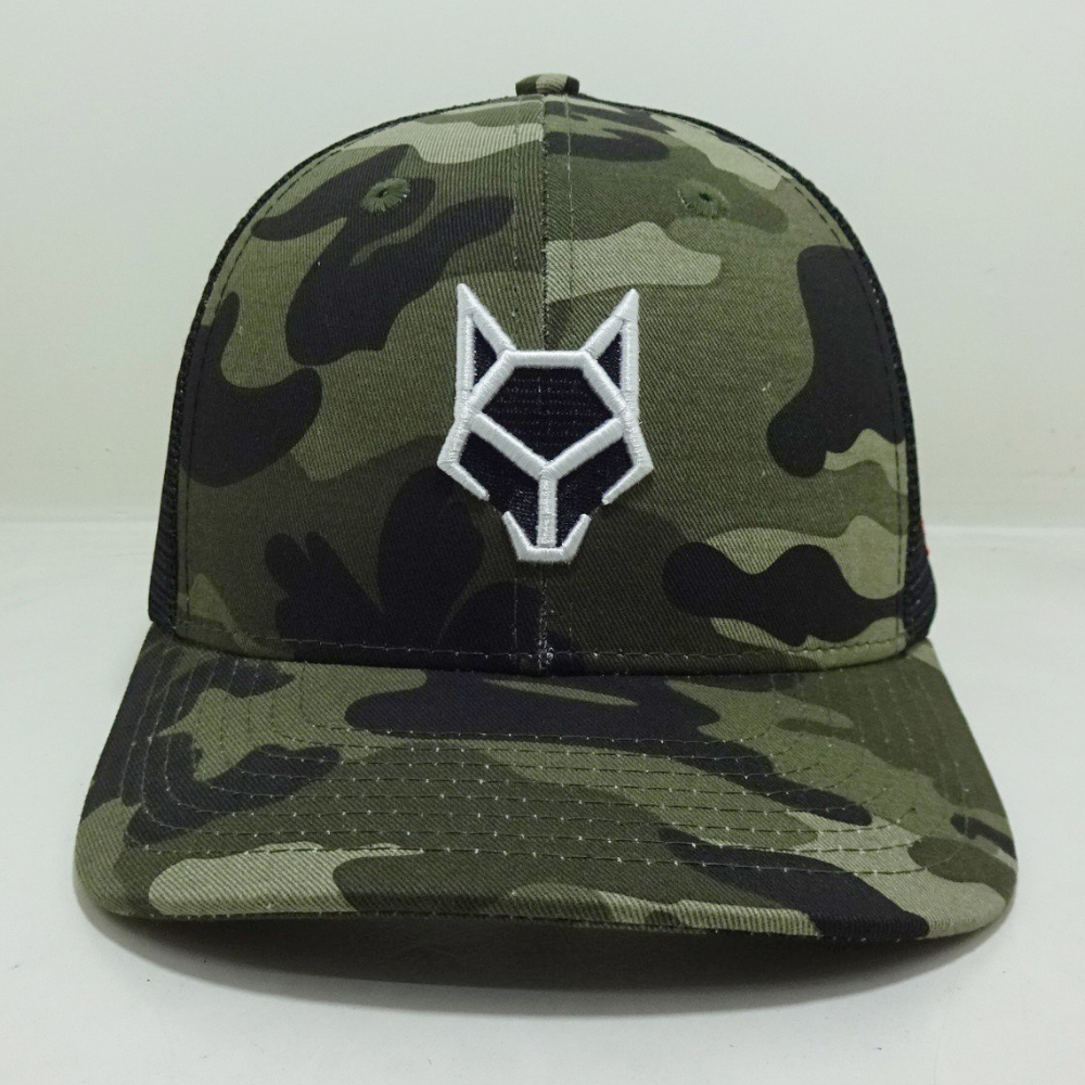 R 112/Y 6006 Hot Selling Camouflage Trucker Hats 6 Panel Curved Brim Breathable Mesh Adjustable Snapback Vietnam Headwear Unisex 2