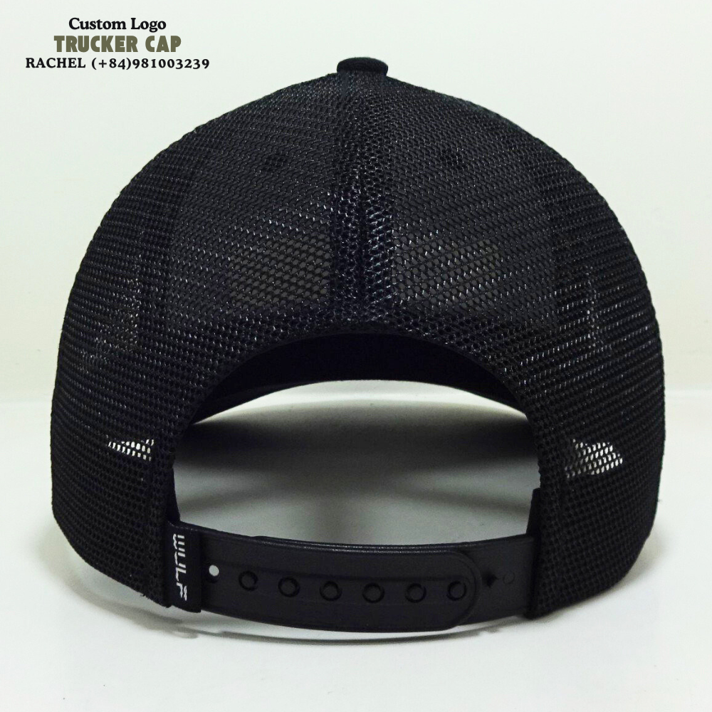R 112/ Y 6606 Shape 2D Embroidered Logo/Woven Patch Trucker Hats 6 Panels On Front And Left Side Custom Inner Tapes Closure Tag 7
