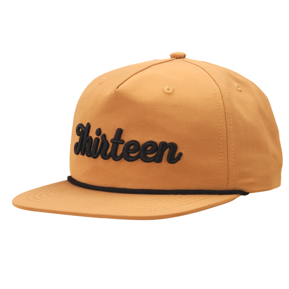 R 256 Rope Hat 5 Panel Snapback 3D Embroidered Logo Unstructured Contrast Color Adjustable Single Row Plastic Buckle Wholesale 3