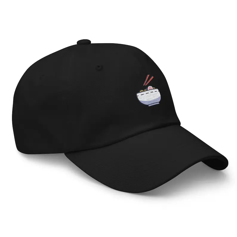 Ramen Printed Dad Hat Vietnam Made Custom Logo Baseball Cap Adjustable Fit Gorras For Travel Casual Unisex Brand Promotion L01 3