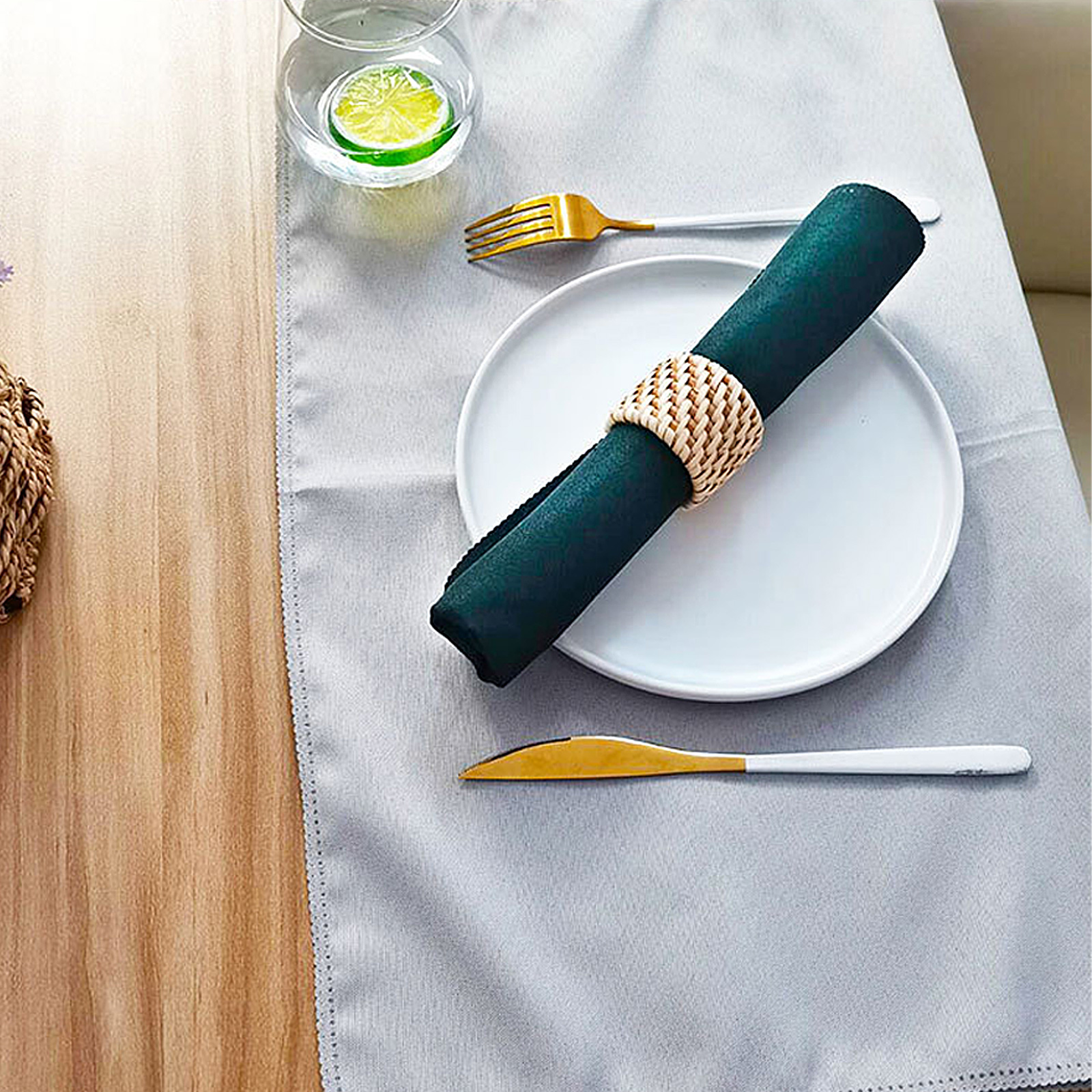 Rattan Napkin Ring Made in Vietnam Eco-friendly material for home and tableware decoration Wholesale 6