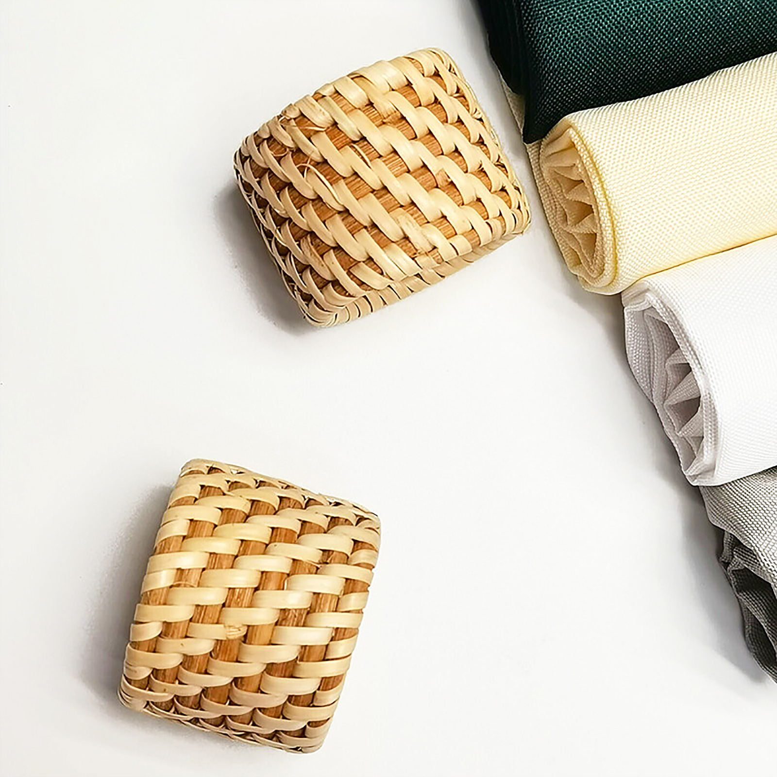 Rattan Napkin Ring Made in Vietnam Eco-friendly material for home and tableware decoration Wholesale 3