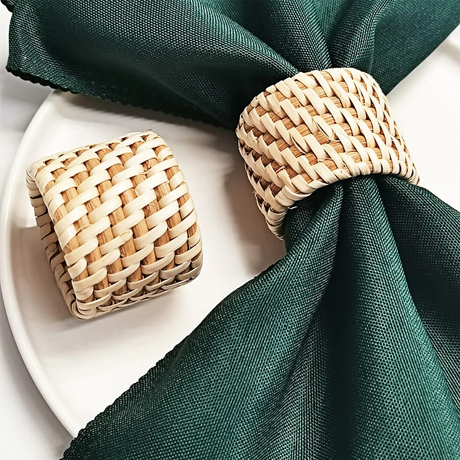 Rattan Napkin Ring Made in Vietnam Eco-friendly material for home and tableware decoration Wholesale 5