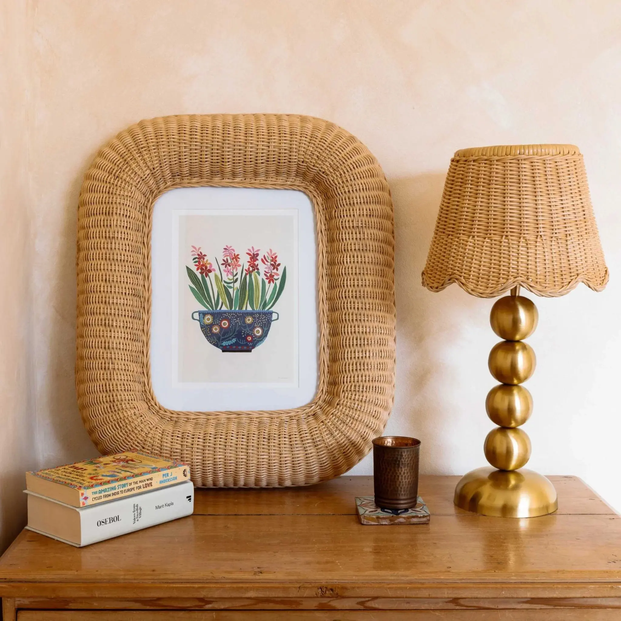 Rattan Photo Frame Made In Vietnam Eco-friendly material used for Home decoration Picture frames Wholesale 4