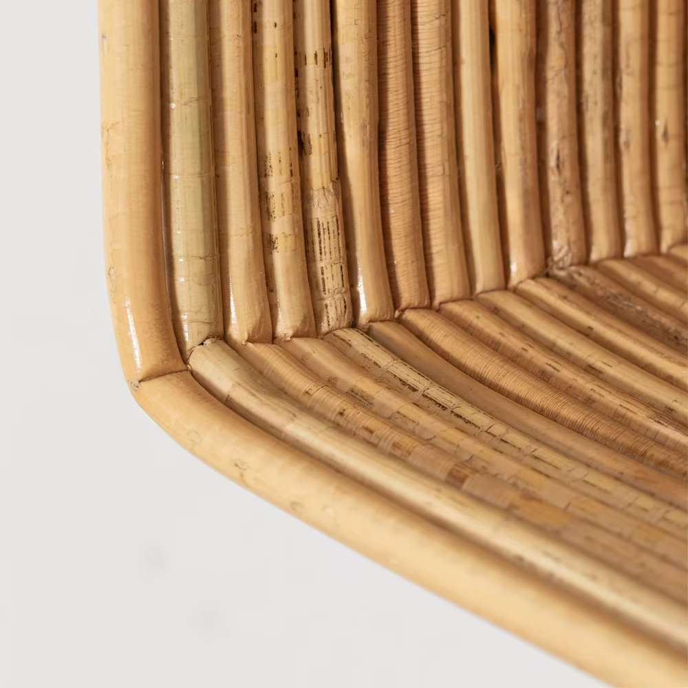 Rectangular rattan wall shelf Made In Vietnam Eco-friendly material used for Home decoration Storage shelf Wholesale 4