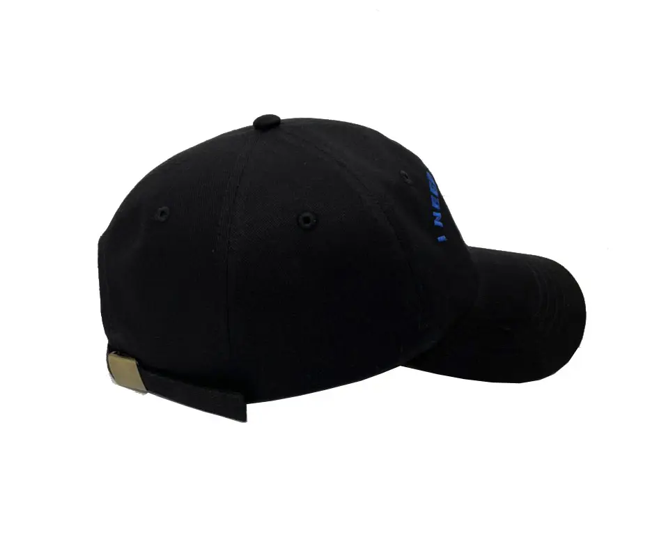 Red and Black Color 6-Panel High Quality 2D Embroidery Low Profile 65% Cotton and 35% Polyester Baseball Cap in Vietnam Factory 4