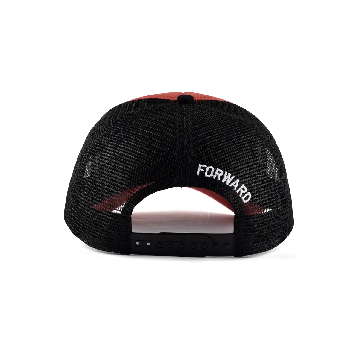 Red-brick Color Collision Effect 6 Panels Wholesale Trucker Hat High Quality Custom Logo Outdoor Travel Golf ShadeTrucker Hat 5