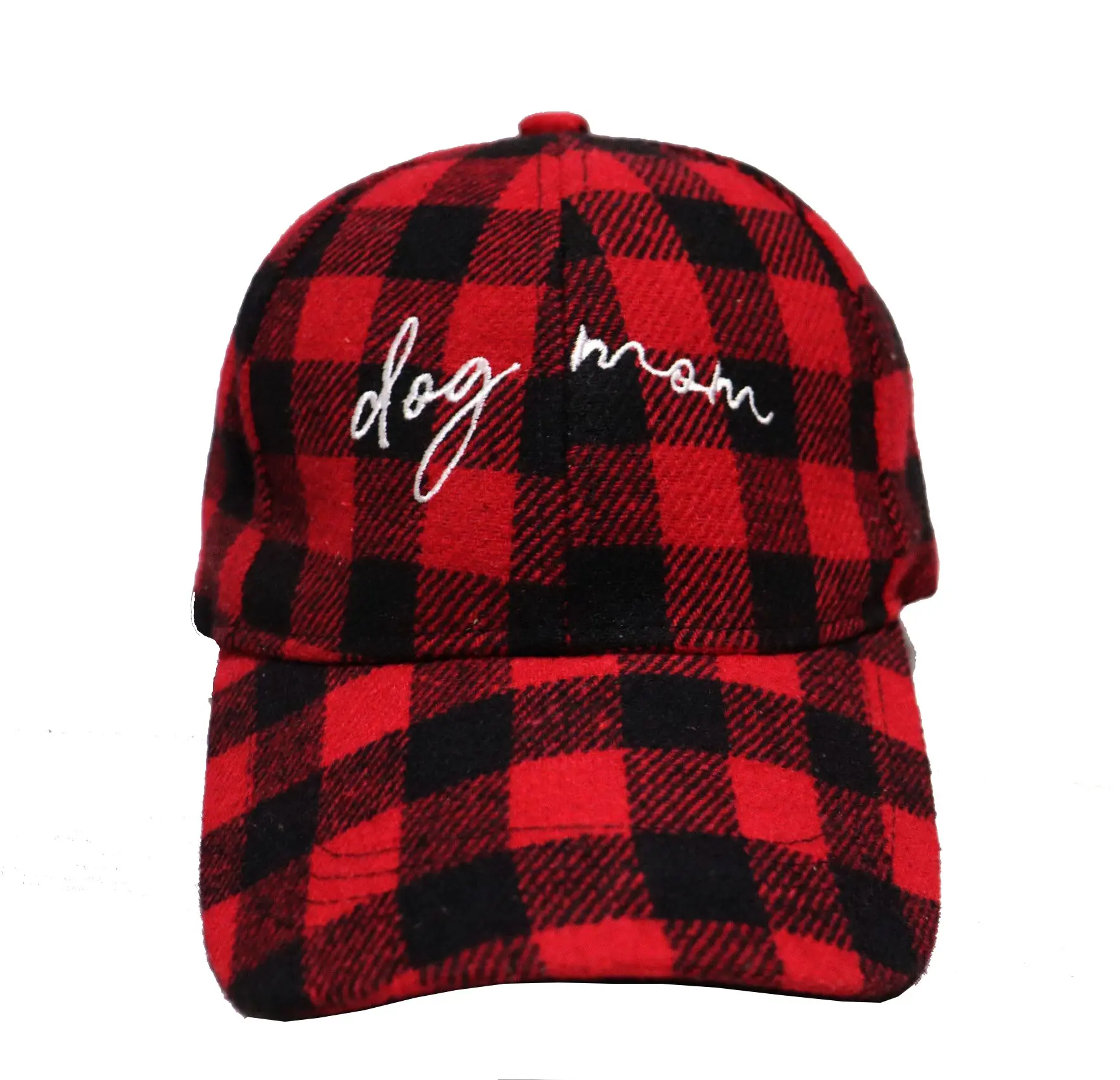Red Color High Quality Low Profile Curved Brim Baseball Cap in Vietnam Factory 2