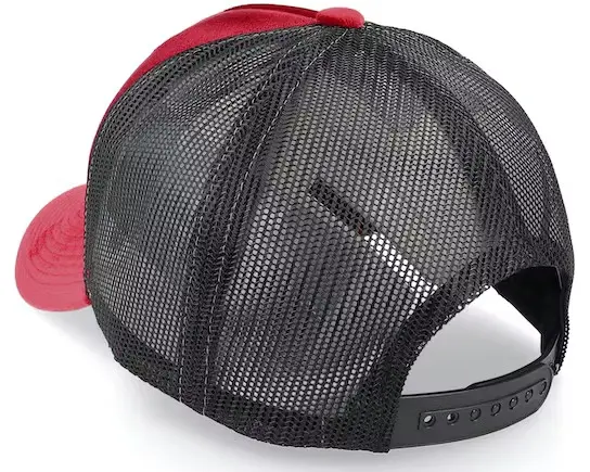 Red Color Velvet Trucker Hat Custom Logo 5-Panel Curved Brim High Quality Medium Profile Wholesale Products Trucker Hat 6