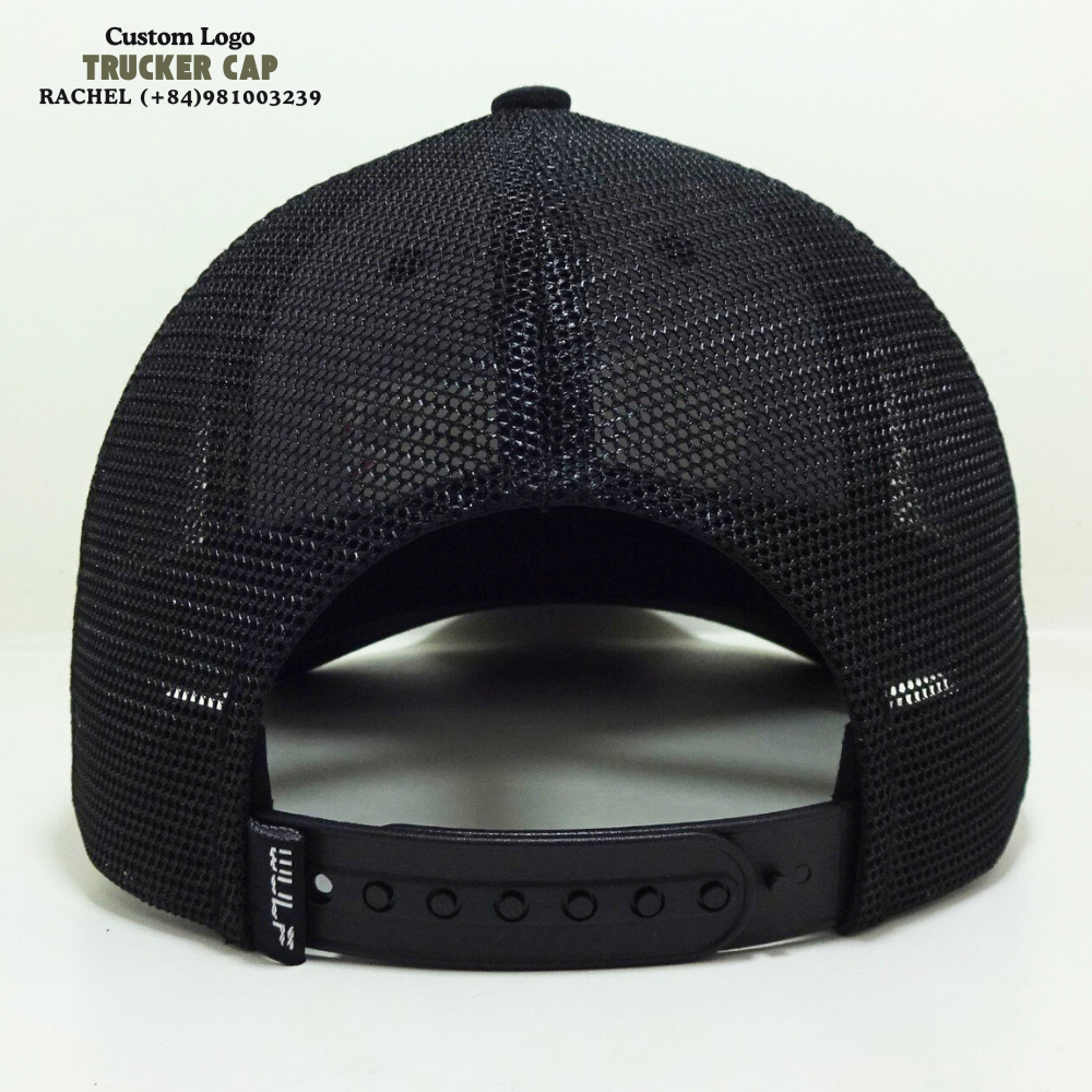 Red Embroidered Logo/Woven Patch Trucker Hats 6 Panel Structured Gorras Custom Inner Tapes Closure Tag Adjustable Snapback Caps 6