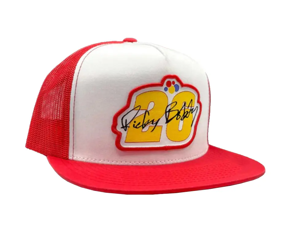Red/White Color Wholesale Products Trucker Hat Custom Logo 5-Panel Flat Brim High Quality High Profile Mesh Back Cap Trucker Hat 4