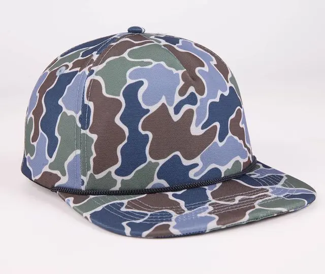 Ri 256 Old School Camo High Quality Snapback Cap Custom Logo Wholesale Ducks Camo Hip Hop Fashion Promotional Sports Cap 3