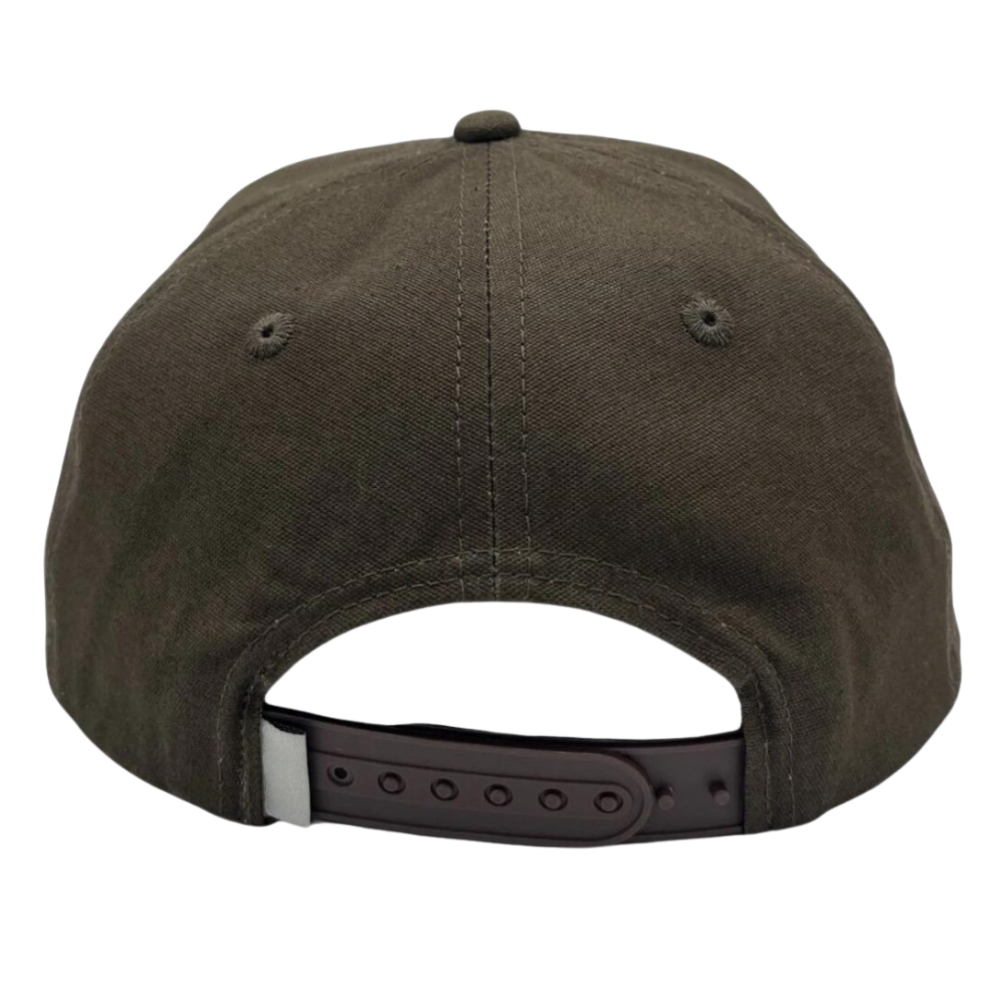 Rope Hat 5 Panel Gorras Snapback Loden Green Embroidered/Printed Logo On Front Side Flat Brim Adjustable Plastic Single Buckle 6
