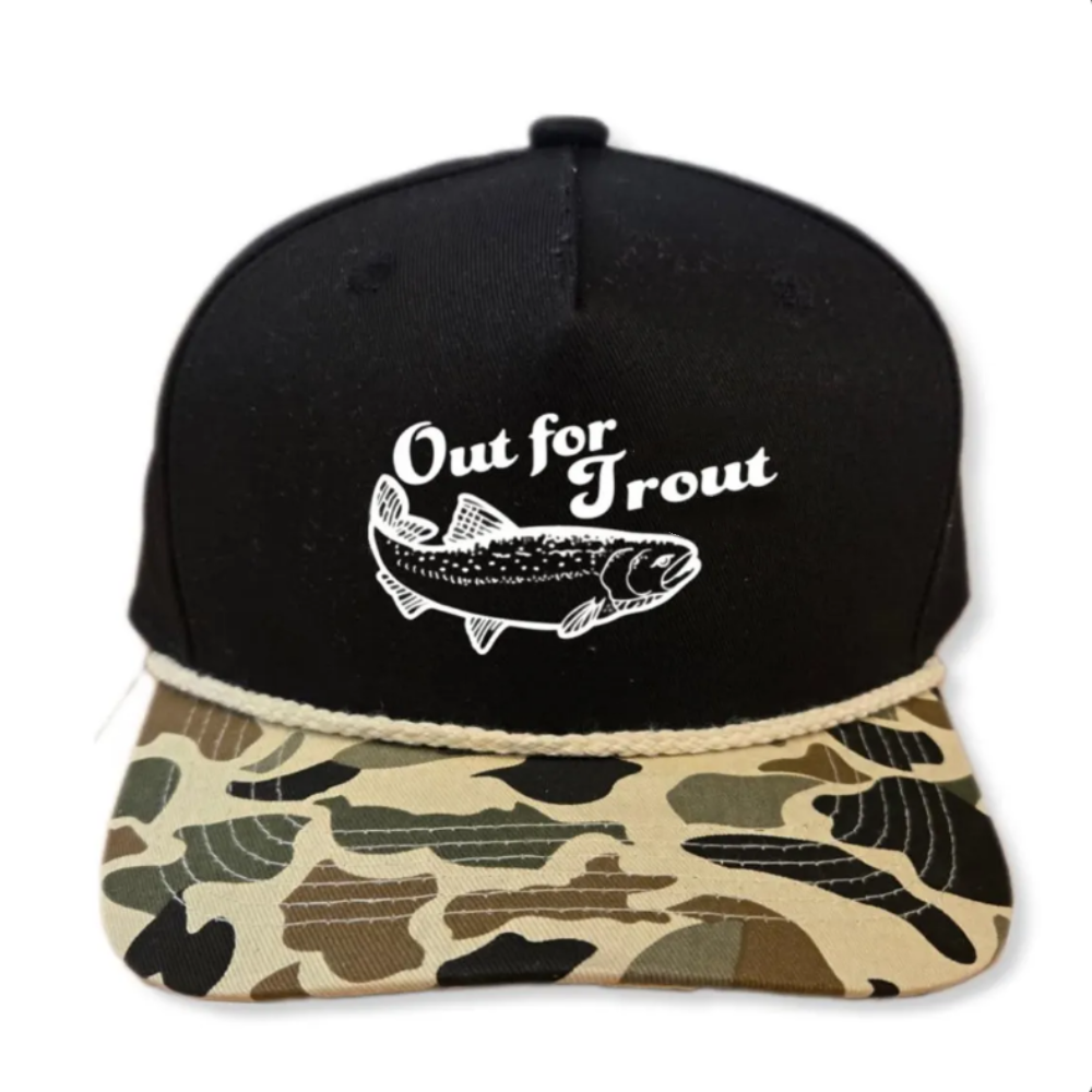 Rope Hat Camouflage Snapback 5 Panel Caps Gorras Flat Brim Print Logo Fishing Pattern Plastic Single Row Buckle Snapback Unisex 2