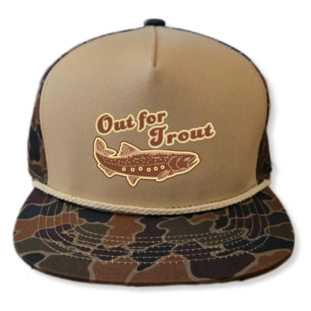 Rope Hat Camouflage Snapback 5 Panel Caps Gorras Flat Brim Print Logo Fishing Pattern Plastic Single Row Buckle Snapback Unisex