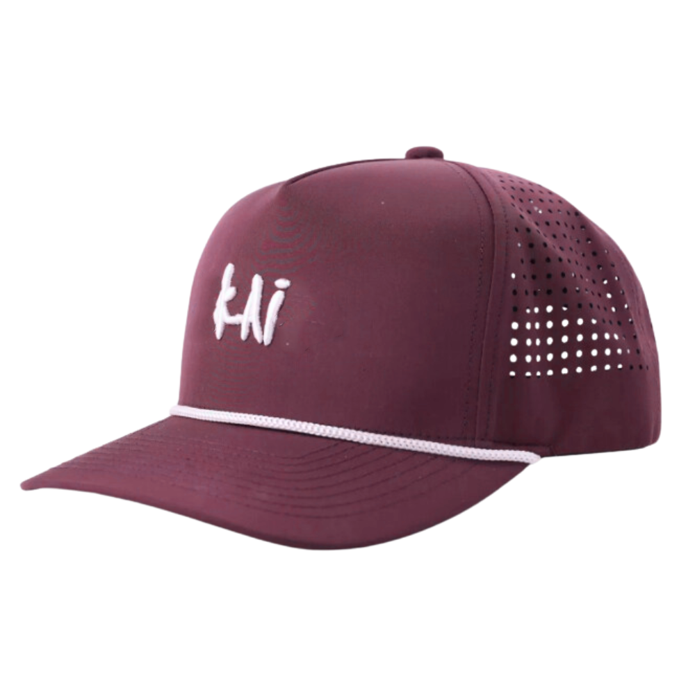 Rope Hat Waterproof Laser Cut Hole Perforated Cap 5 Panel Gorras 3D Embroidery/Rubber Logo With Structured Caps Snapback Closure 4