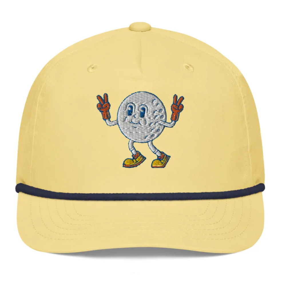 Rope Hats Baseball 6 Panel Gorras Golf Cap Waterproof Contrast Color Structured Embroidered Label Tag Inside Snapback Closure