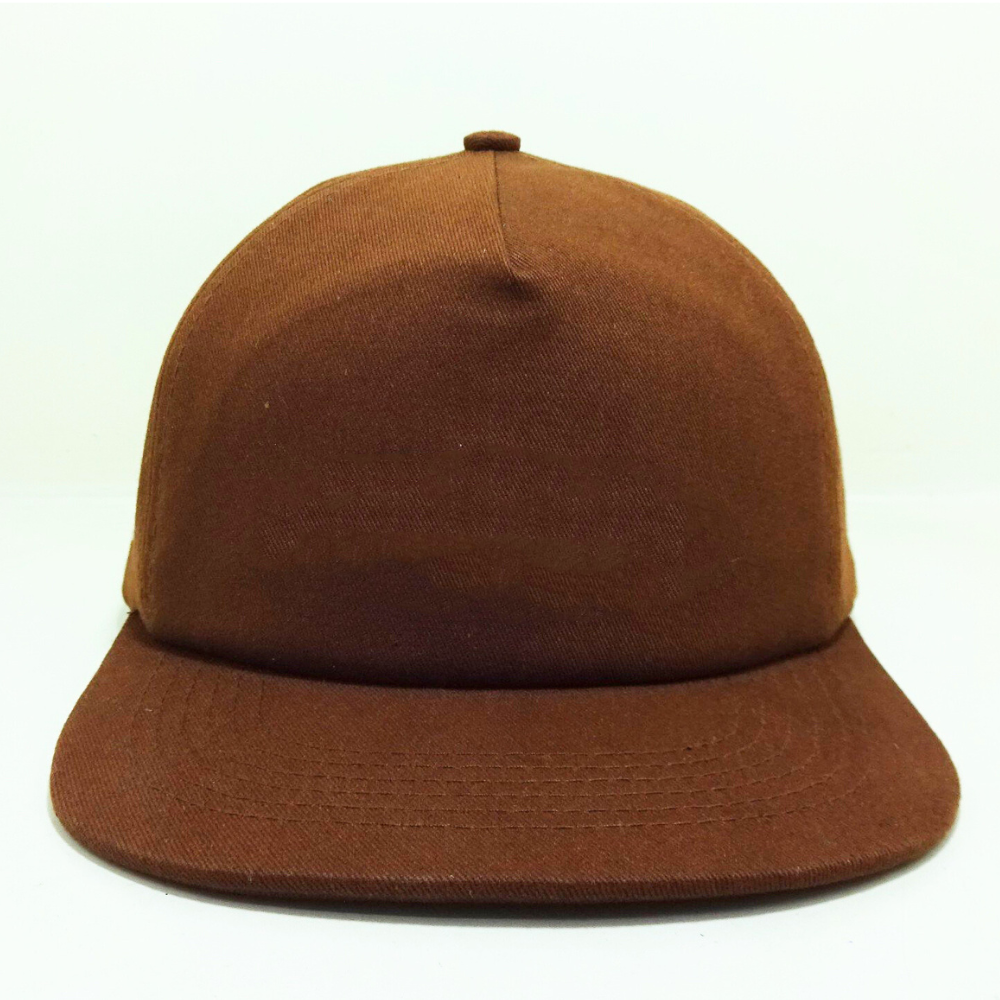 Rope Hats Brown Snapback 5 Panel Gorras Structured Embroidered Logo On Front And Left Side Printed Inner Tape Label On Sweatband 2