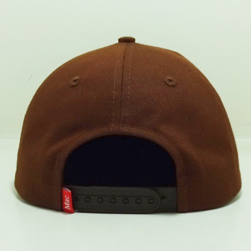 Rope Hats Brown Snapback 5 Panel Gorras Structured Embroidered Logo On Front And Left Side Printed Inner Tape Label On Sweatband 6