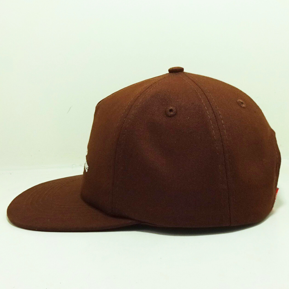 Rope Hats Brown Snapback 5 Panel Gorras Structured Embroidered Logo On Front And Left Side Printed Inner Tape Label On Sweatband 7