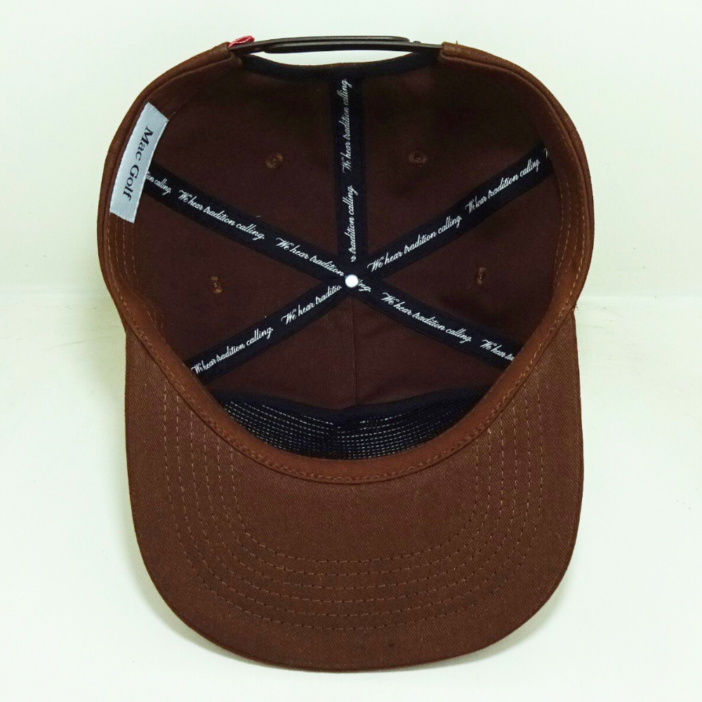 Rope Hats Brown Snapback 5 Panel Gorras Structured Embroidered Logo On Front And Left Side Printed Inner Tape Label On Sweatband 5