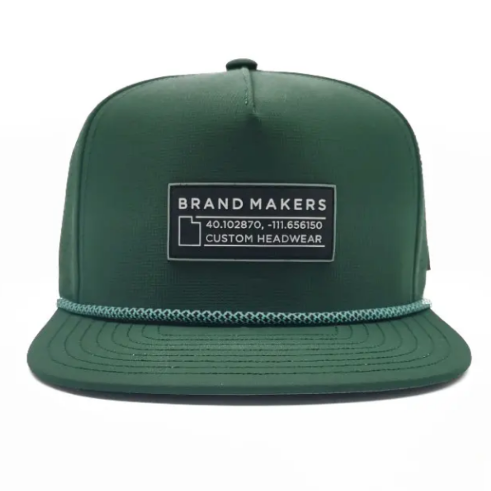 Rope Snapback Caps Laser Cut Holes OEM Custom Rubber Patch And Logo Side Panel Vietnam Made Hat Gorras For Golfer Streetwear L01
