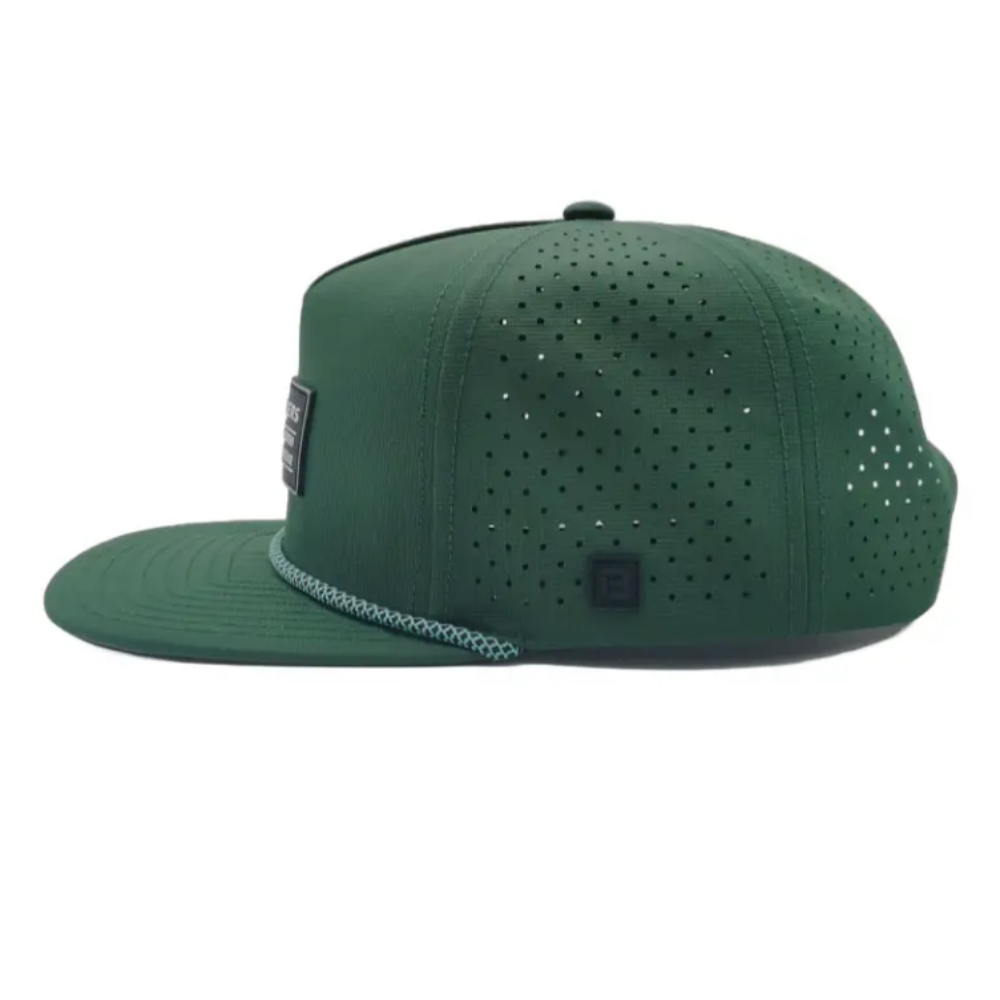 Rope Snapback Caps Laser Cut Holes OEM Custom Rubber Patch And Logo Side Panel Vietnam Made Hat Gorras For Golfer Streetwear L01 3